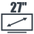 Диагональ экрана: 27