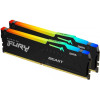Модуль пам`яті DDR5 2x8GB/5200 Kingston Fury Beast RGB Black (KF552C40BBAK2-16) в магазине Angar.kh.ua 1 