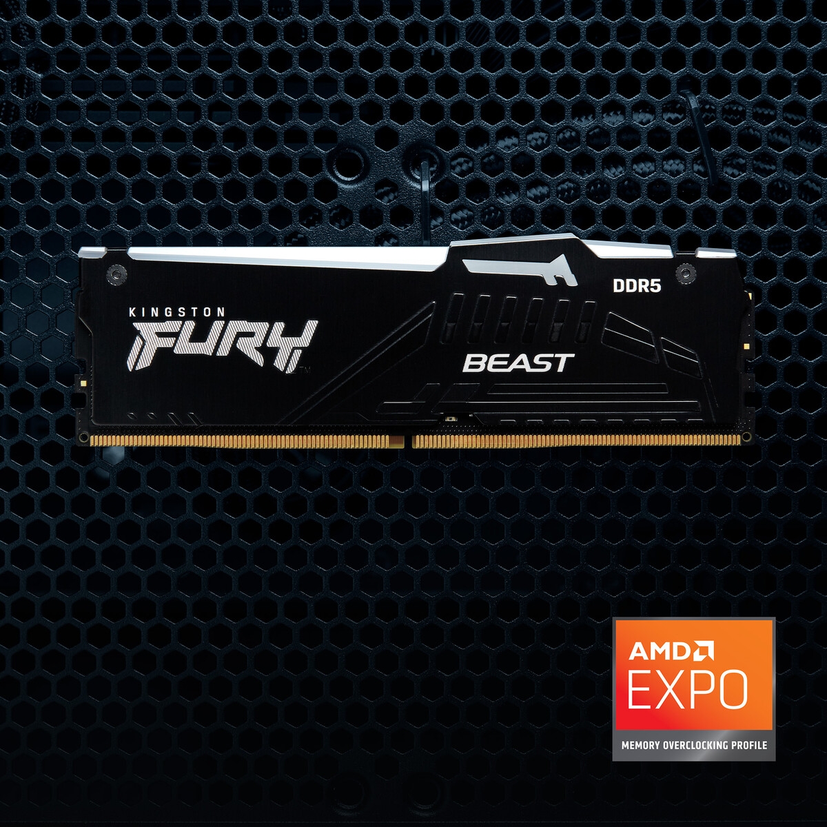 Модуль пам`яті DDR5 2x8GB/5200 Kingston Fury Beast RGB Black (KF552C40BBAK2-16) в магазине Angar.kh.ua 9 